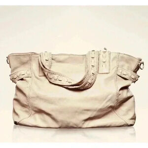 Liesbeskind Tote Bella Vintage Stud Pre-owned Cream Large Shoulder Bag